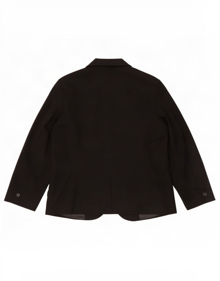 Jaqueta blazer feminina Zara com 1 botão EU 54 XL preto poliéster
