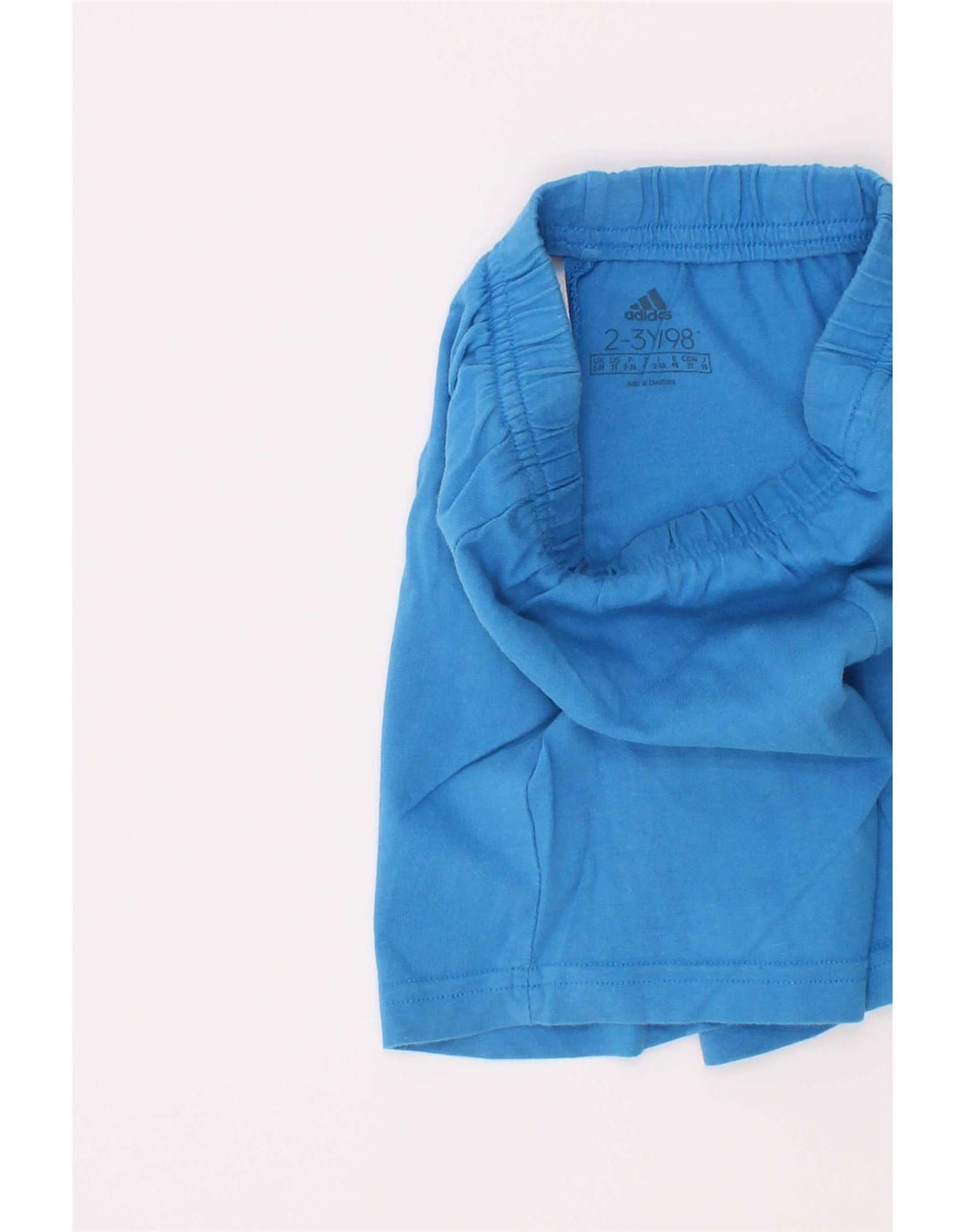 Shorts esportivos Adidas meninos 2-3 anos azul algodão