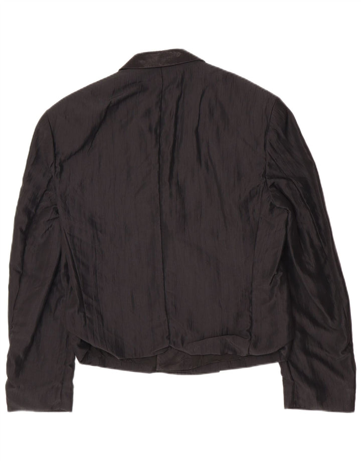 Jaqueta blazer masculina Studio Coletti com peito duplo Reino Unido 38 médio preto