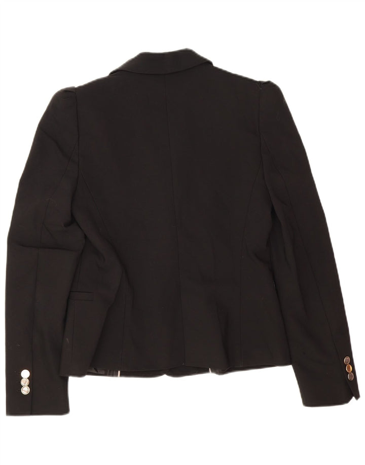 Jaqueta blazer feminina Zara com 1 botão Reino Unido 12 médio preto