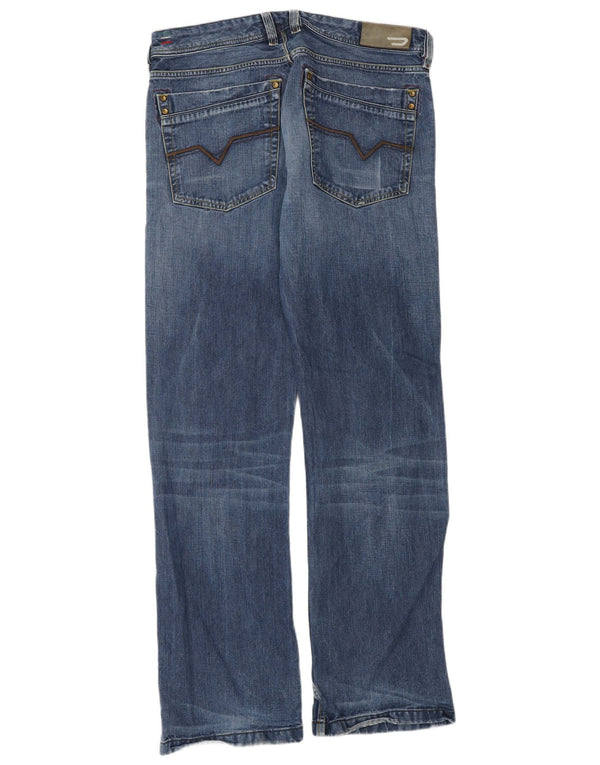 Diesel Mens Lemmen Bootcut Jeans W33 L32 Azul Algodão