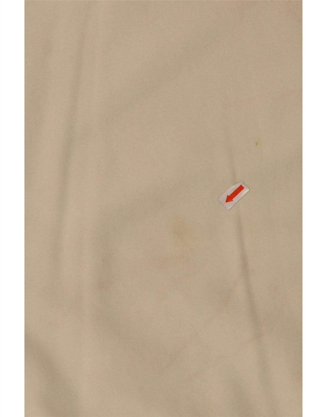 NIKE Womens Crop Oversized Sweatshirt Jumper UK 10 Pequeno Off White Cotton