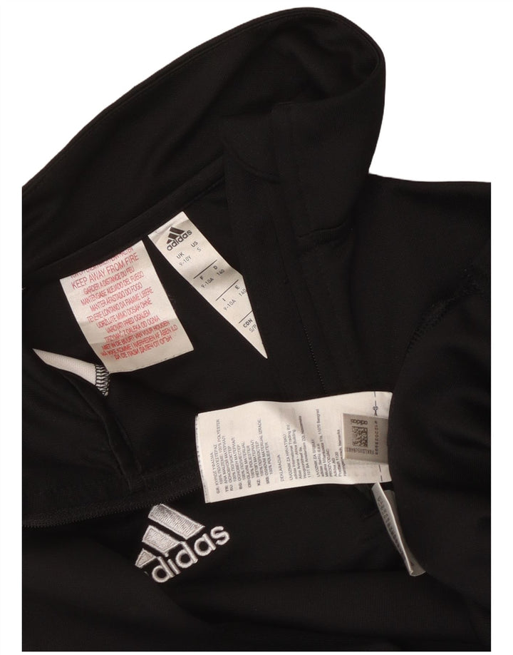 Adidas Meninos Climalite Pulôver Top de treino 9-10 anos Preto Colorblock