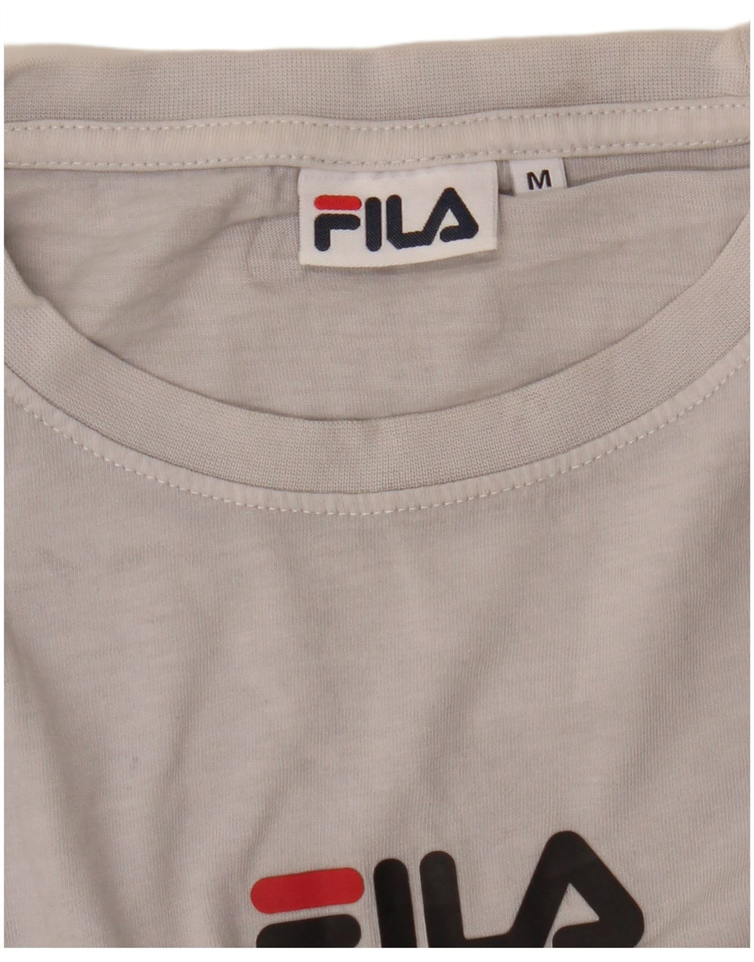 Camiseta masculina Fila Top médio preto colorblock