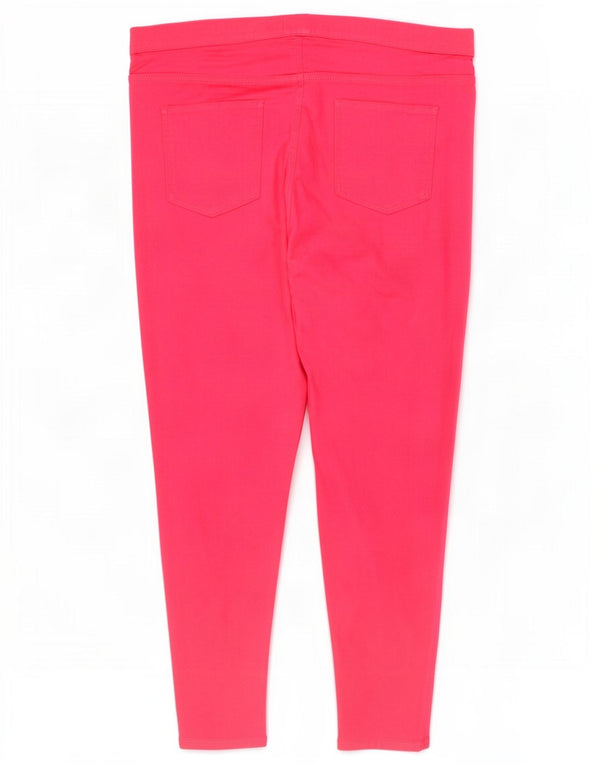 Calça jeans feminina Marks & Spencer UK 20 2XL W40 L28 algodão rosa