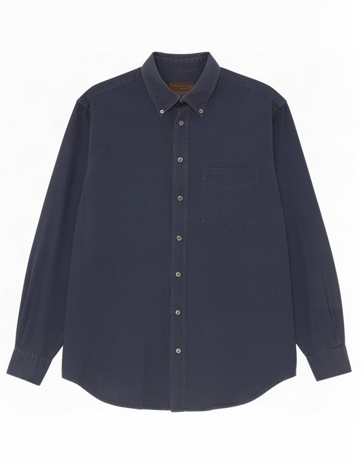 Camisa masculina Gas grande algodão azul marinho