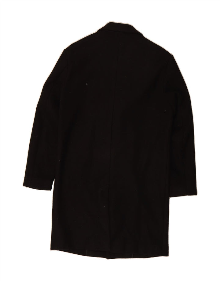 Sobretudo masculino ZARA UK 36 pequeno poliéster preto
