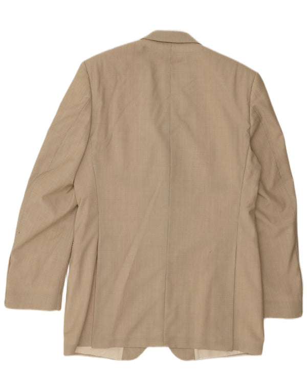 Jaqueta blazer masculina Joop com 2 botões IT 48 lã virgem listrada bege médio