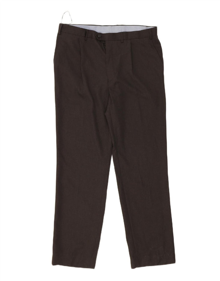 Calça masculina MARKS & SPENCER com ajuste regular W38 L33 cinza