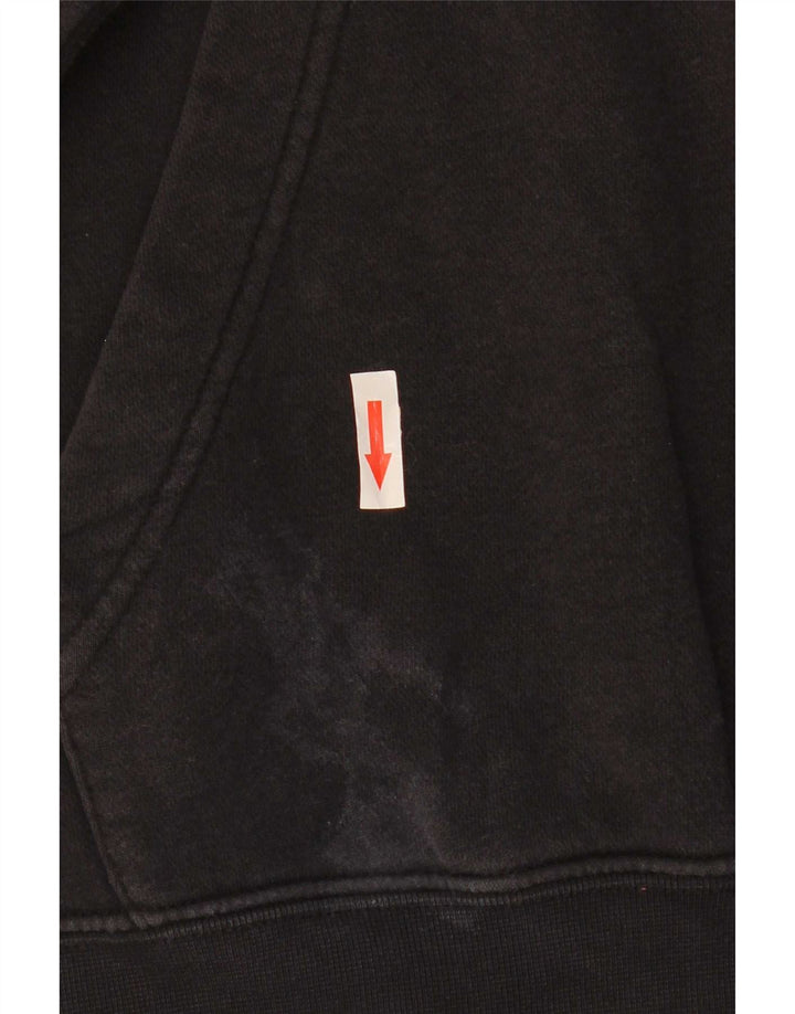 Jumper com capuz gráfico masculino Nike pequeno algodão preto