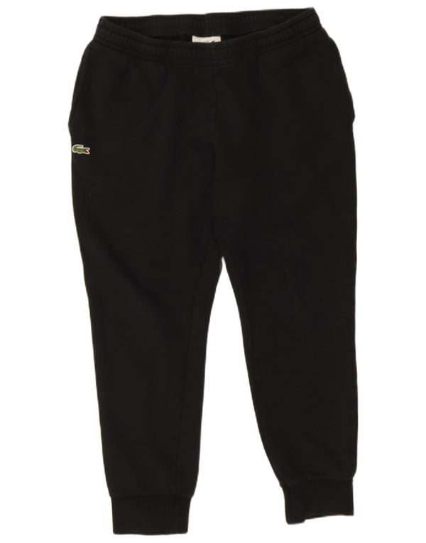 Calça esportiva masculina Lacoste tamanho 5 grande algodão preto