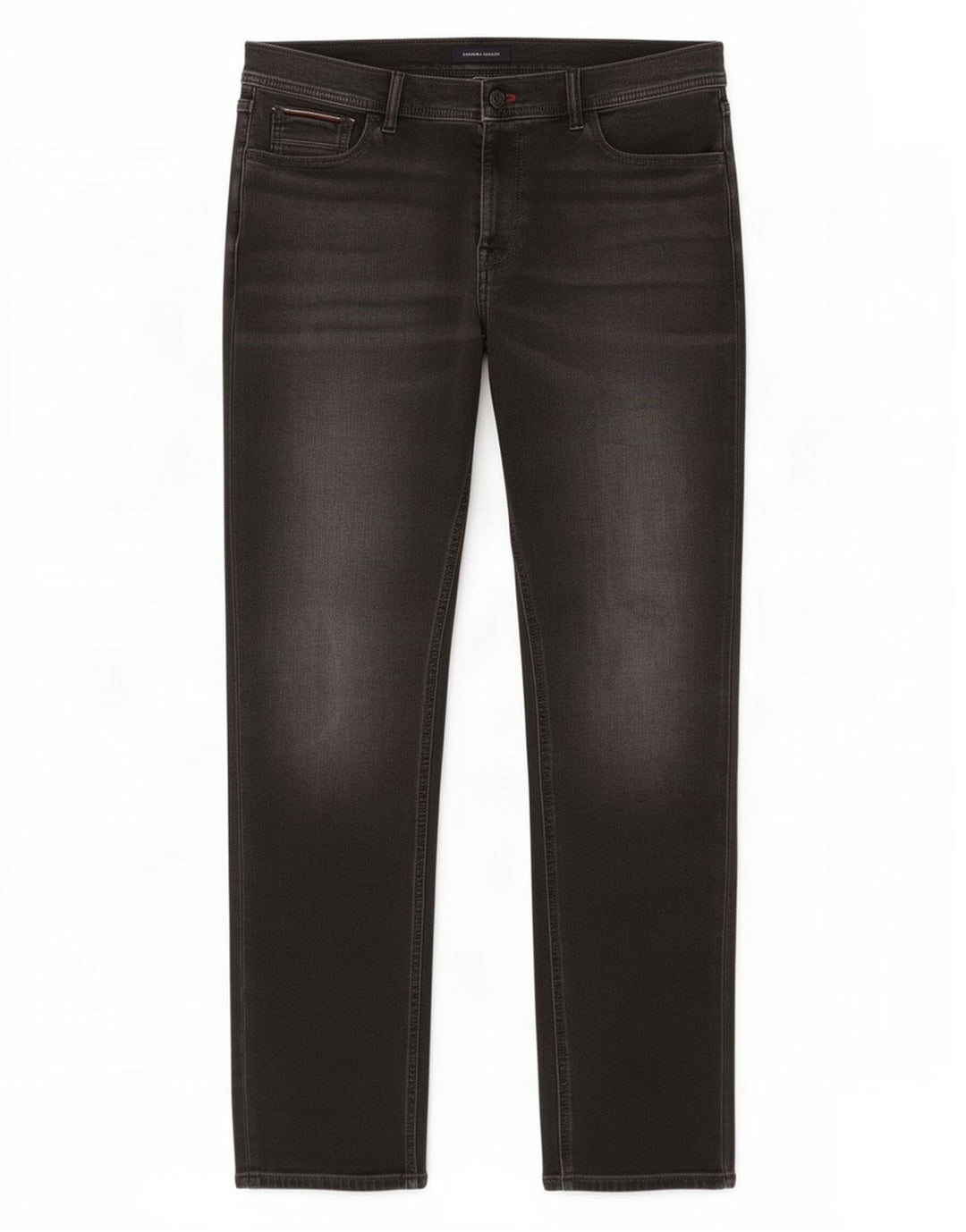 Tommy Hilfiger Masculino Slim Jeans W34 L34 Cinza Algodão
