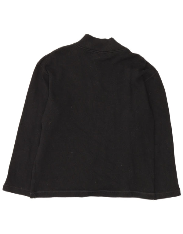 Moletom feminino CALVIN KLEIN JEANS com zíper e gola em algodão preto 18 XL