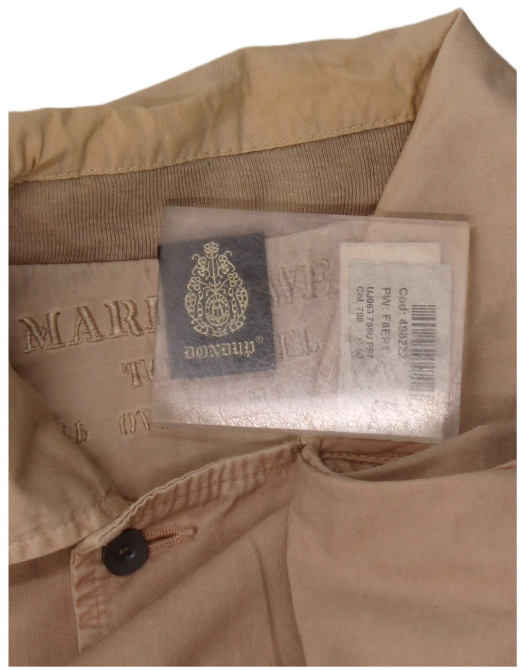 Jaqueta bomber feminina DONDUP IT 52 2XL algodão bege