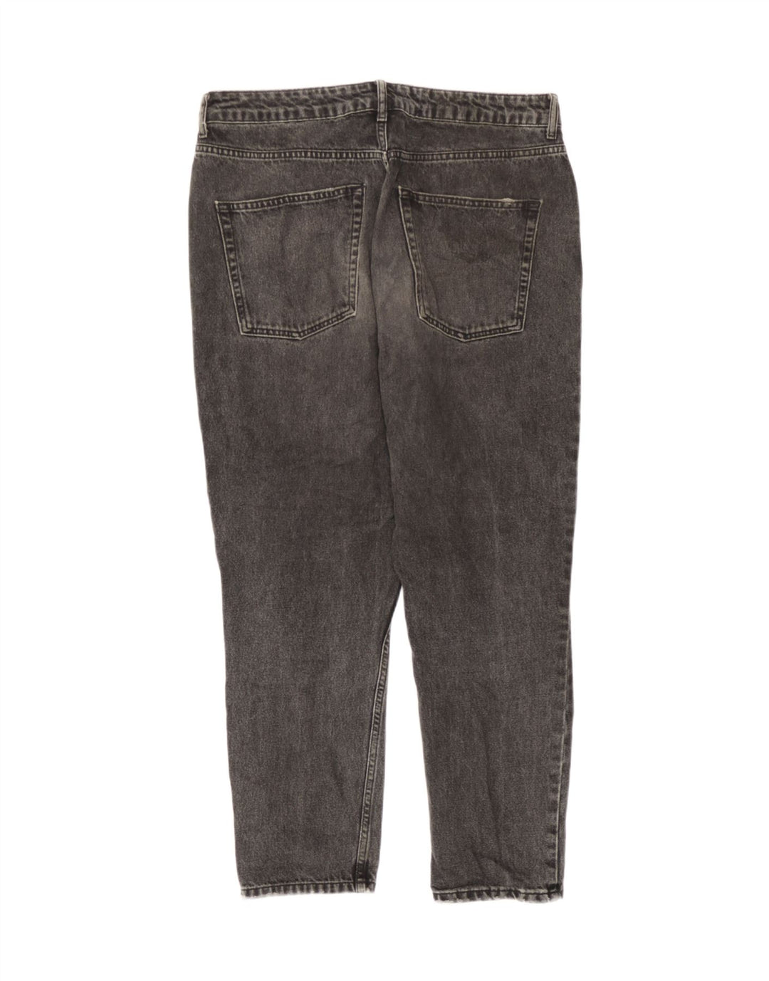 Calça jeans feminina Topshop Mom Tapered W34 L26 cinza
