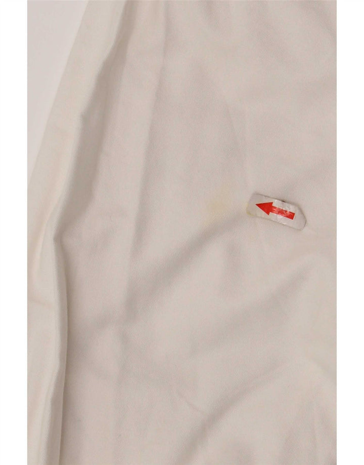 Camisa masculina Chaps tamanho 15 1/2 algodão branco médio
