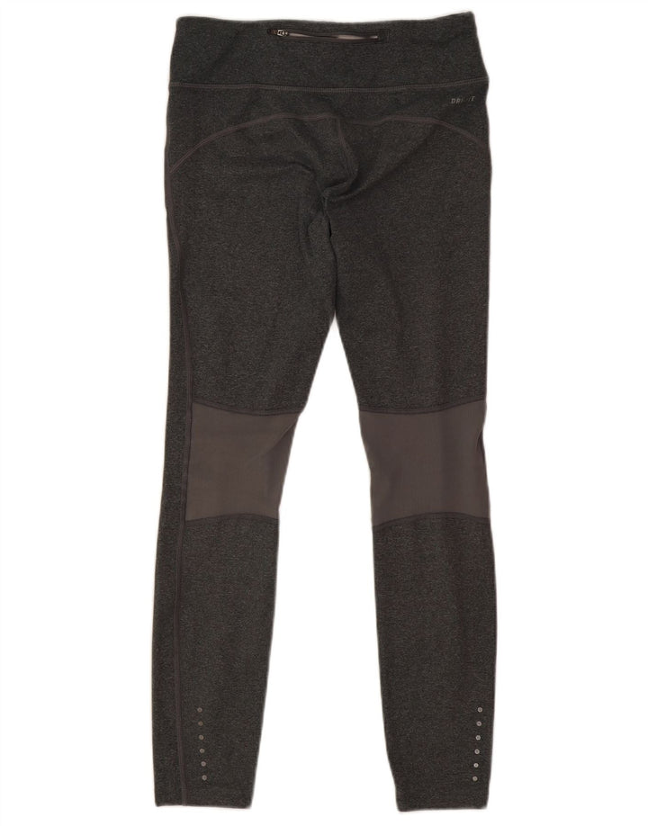 Leggings Nike Dri Fit Crop Femininas UK 8 Pequenas Cinza Poliéster