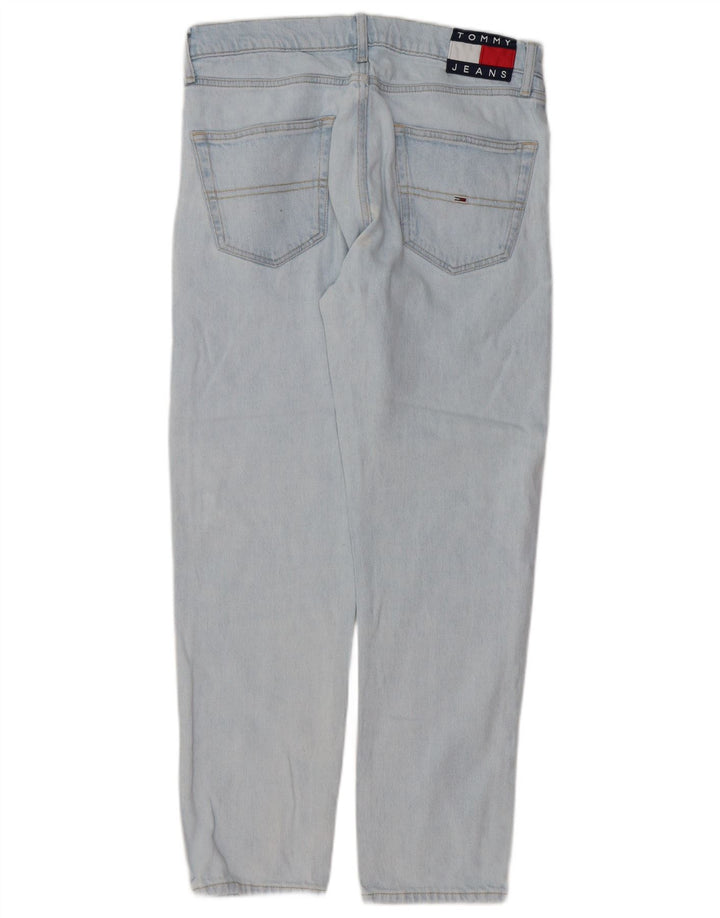 Jeans retos masculinos Tommy Hilfiger W31 L28 algodão azul