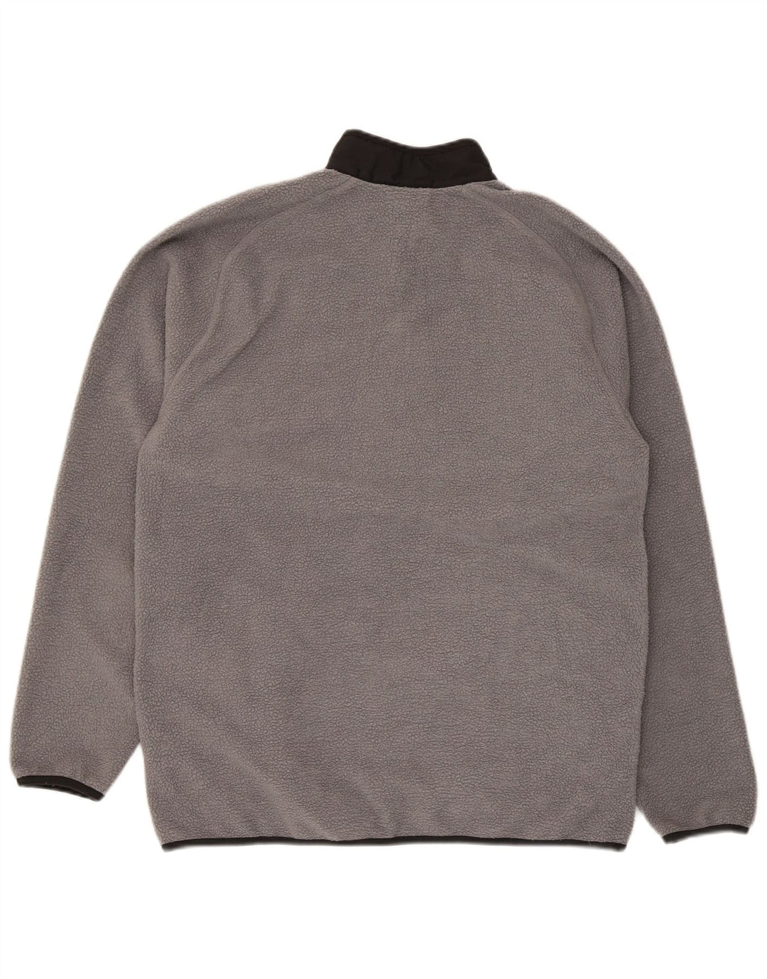 Puma Mens Zip Neck Fleece Jumper Médio Cinza Colourblock Poliéster