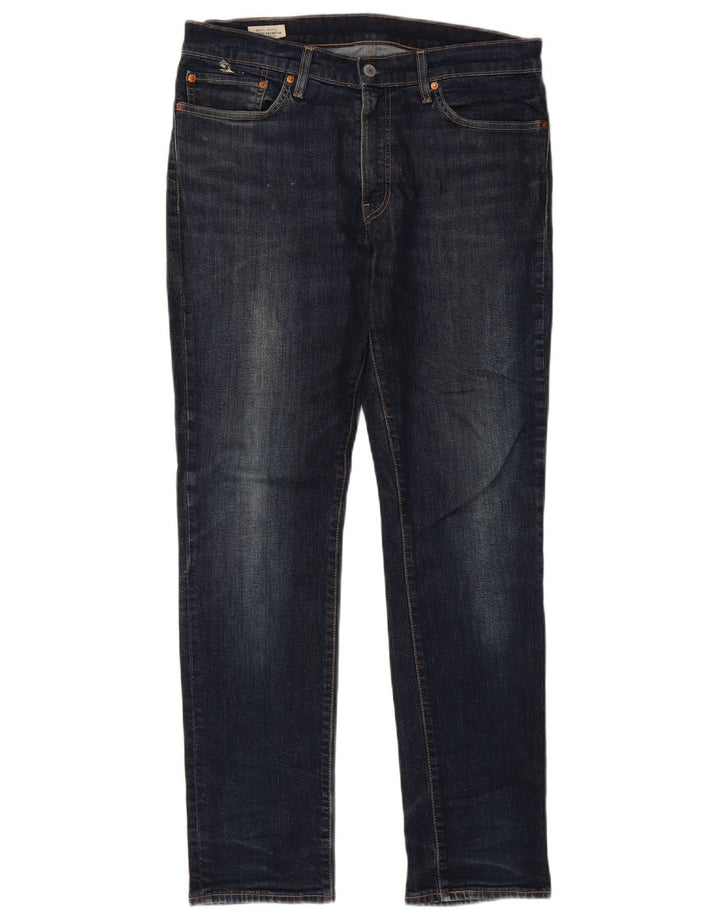 LEVI'S Masculino 511 Slim Jeans W34 L32 Azul Marinho Algodão