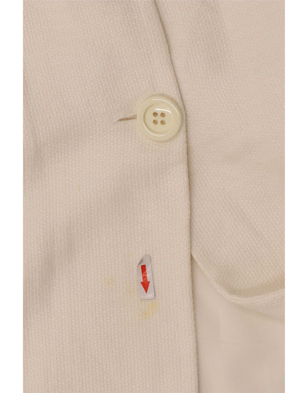 Jaqueta Blazer Feminina Massimo Dutti Crop 2 Botões EU 38 Médio Branco