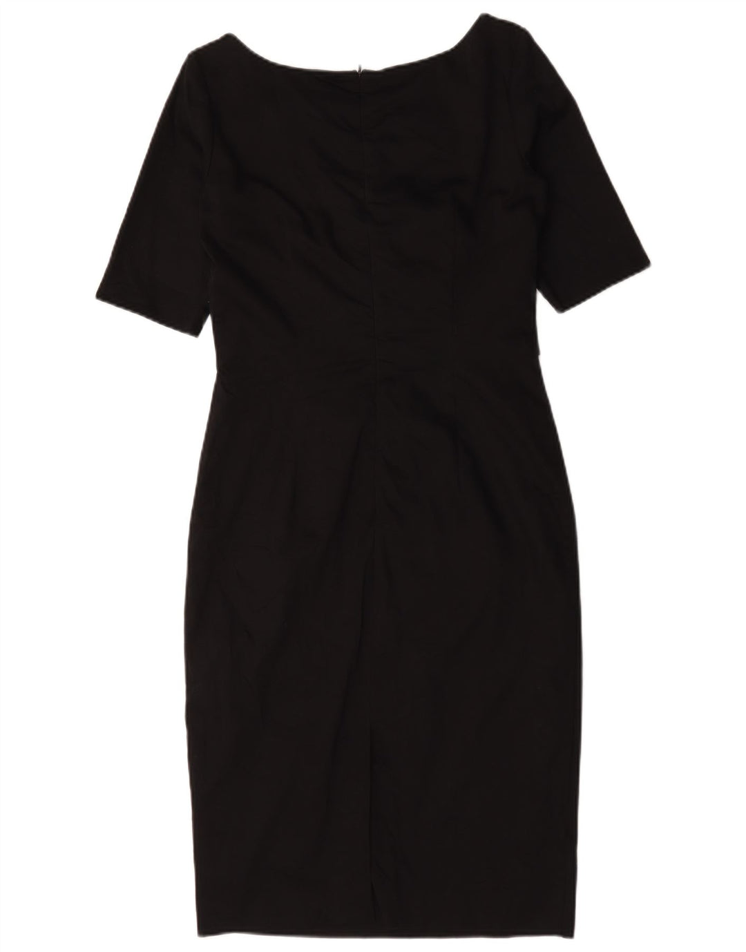 Vestido feminino Oasis com bainha UK 12 algodão preto médio