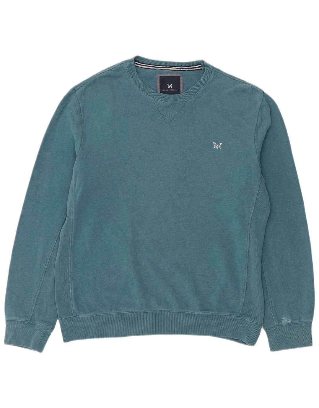 Crew Clothing Mens Moletom Jumper XL Algodão Azul