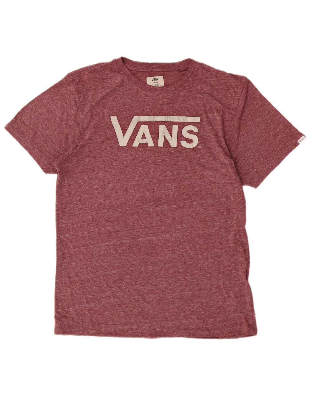 Camiseta Vans Masculina Graphic Top Médio Poliéster Salpicado Borgonha