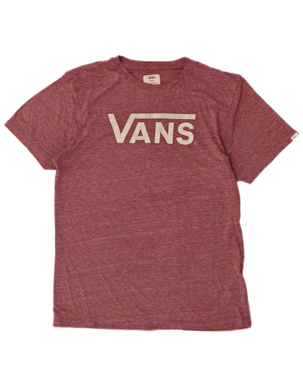 Camiseta Vans Masculina Graphic Top Médio Poliéster Salpicado Borgonha