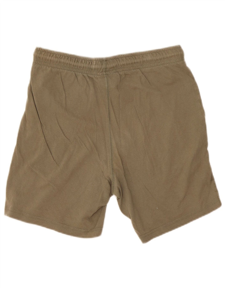Shorts esportivos masculinos Champion pequeno algodão cáqui