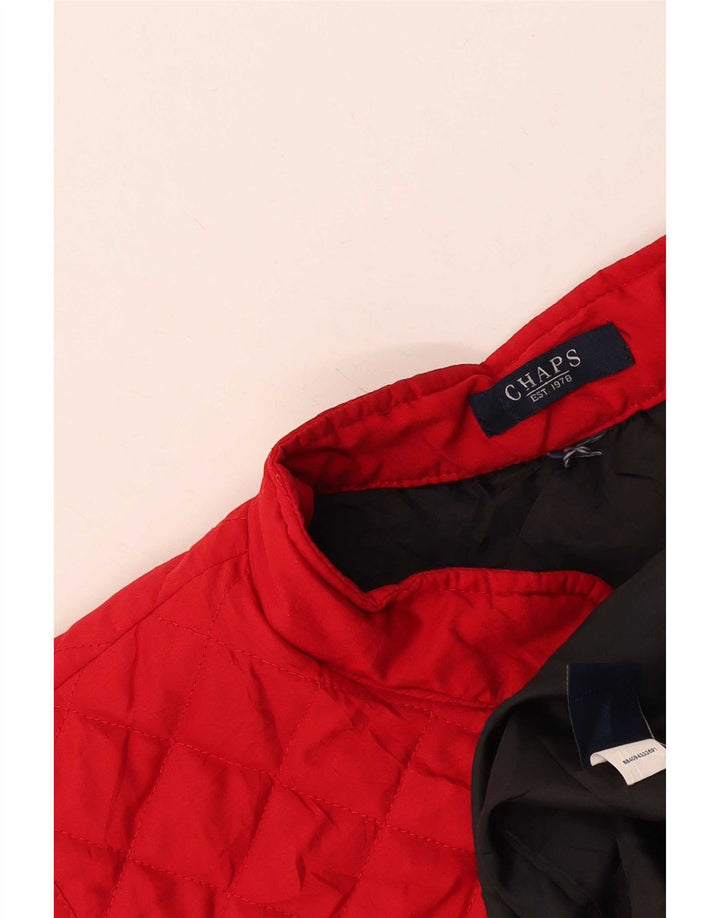 Colete acolchoado feminino Chaps UK 18 XL vermelho