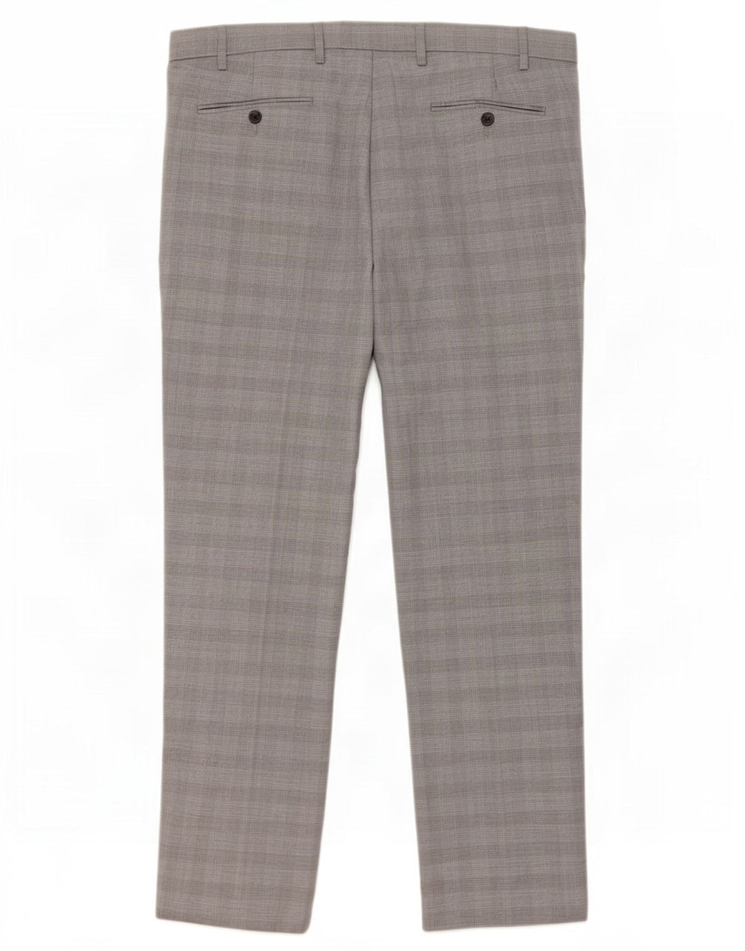 Calça Chino Masculina Marks & Spencer Regular Fit W40 L31 Cinza Xadrez