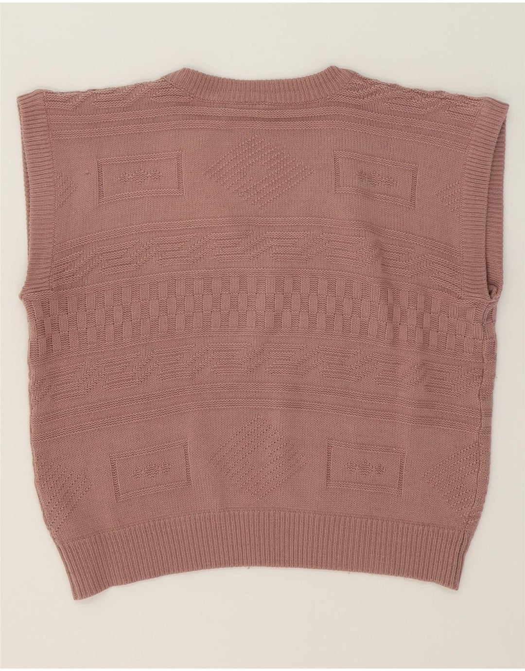 VINTAGE Womens Vest Tank Top IT 44 Medium Pink Polyacrylic Vintage Vintage and Second-Hand Vintage from Messina Hembry 