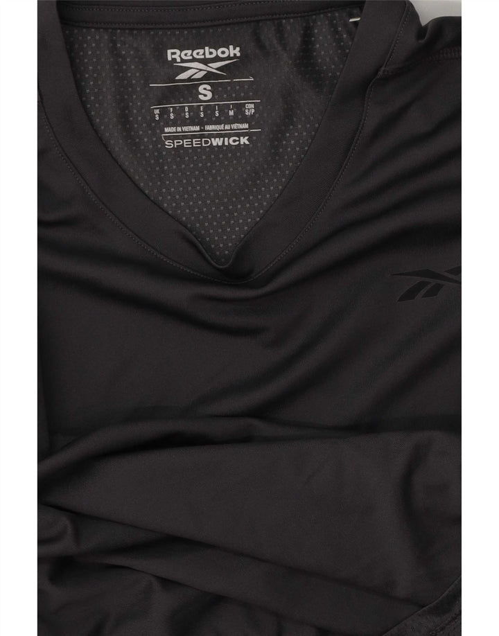 Reebok Mens T-Shirt Top Pequeno Cinza