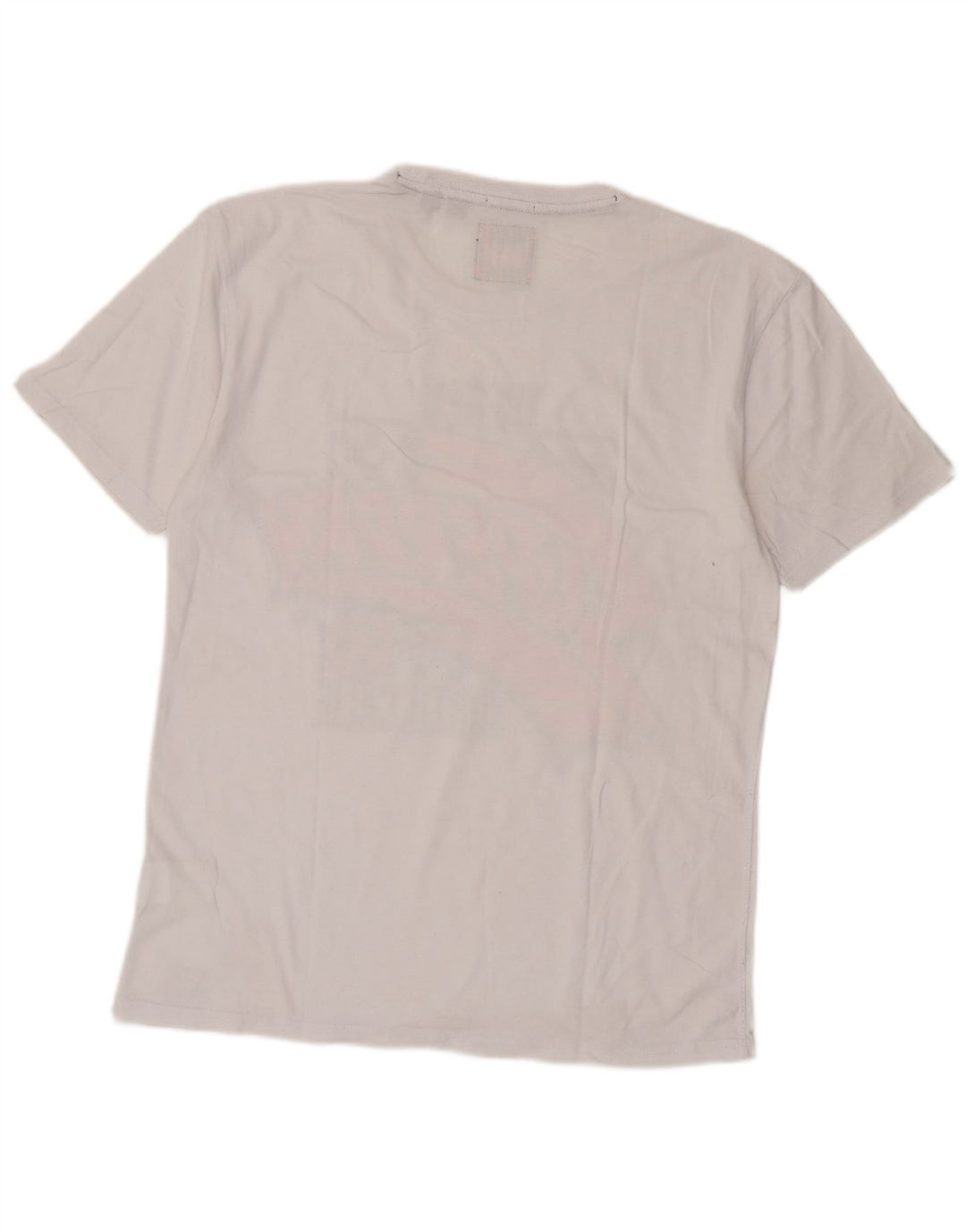 Camiseta gráfica masculina Superdry Top médio algodão branco