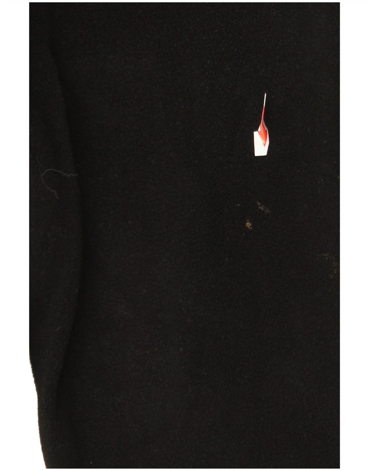 Bugatti Mens Zip Neck Fleece Jumper Grande Poliéster Preto