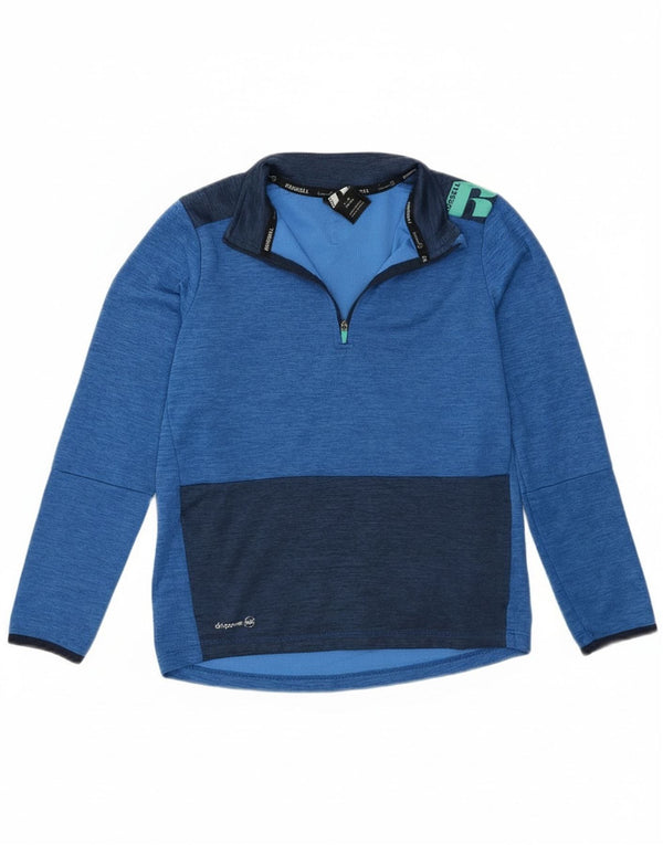 Russell Athletic Boys Top Long Sleeve 10-11 Years Large Blue Sports