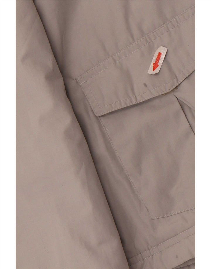 Adidas Womens Utility Jacket UK 10 Small Grey Colourblock Poliéster