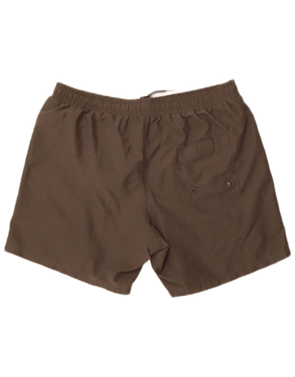 Shorts de banho masculino Fila grande poliéster cáqui