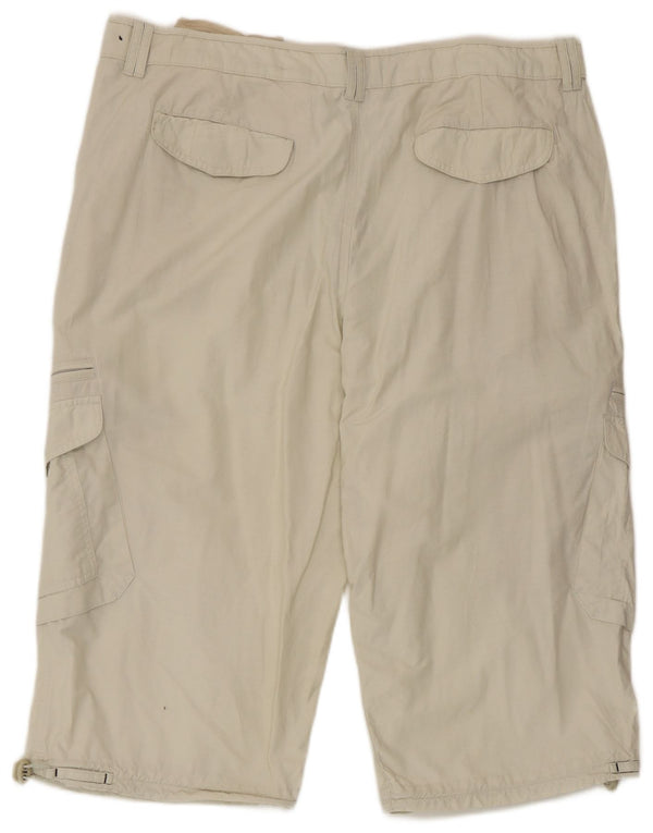 Shorts cargo masculino Marks & Spencer W40 XL algodão bege