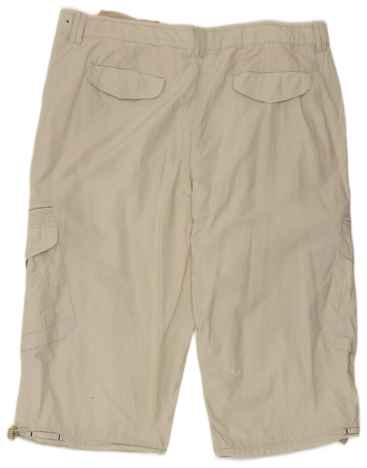 Shorts cargo masculino Marks & Spencer W40 XL algodão bege