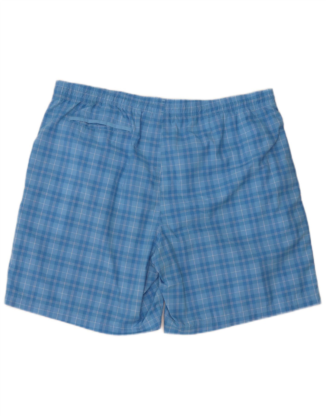 Shorts de natação masculino Adidas 2XL poliéster xadrez azul