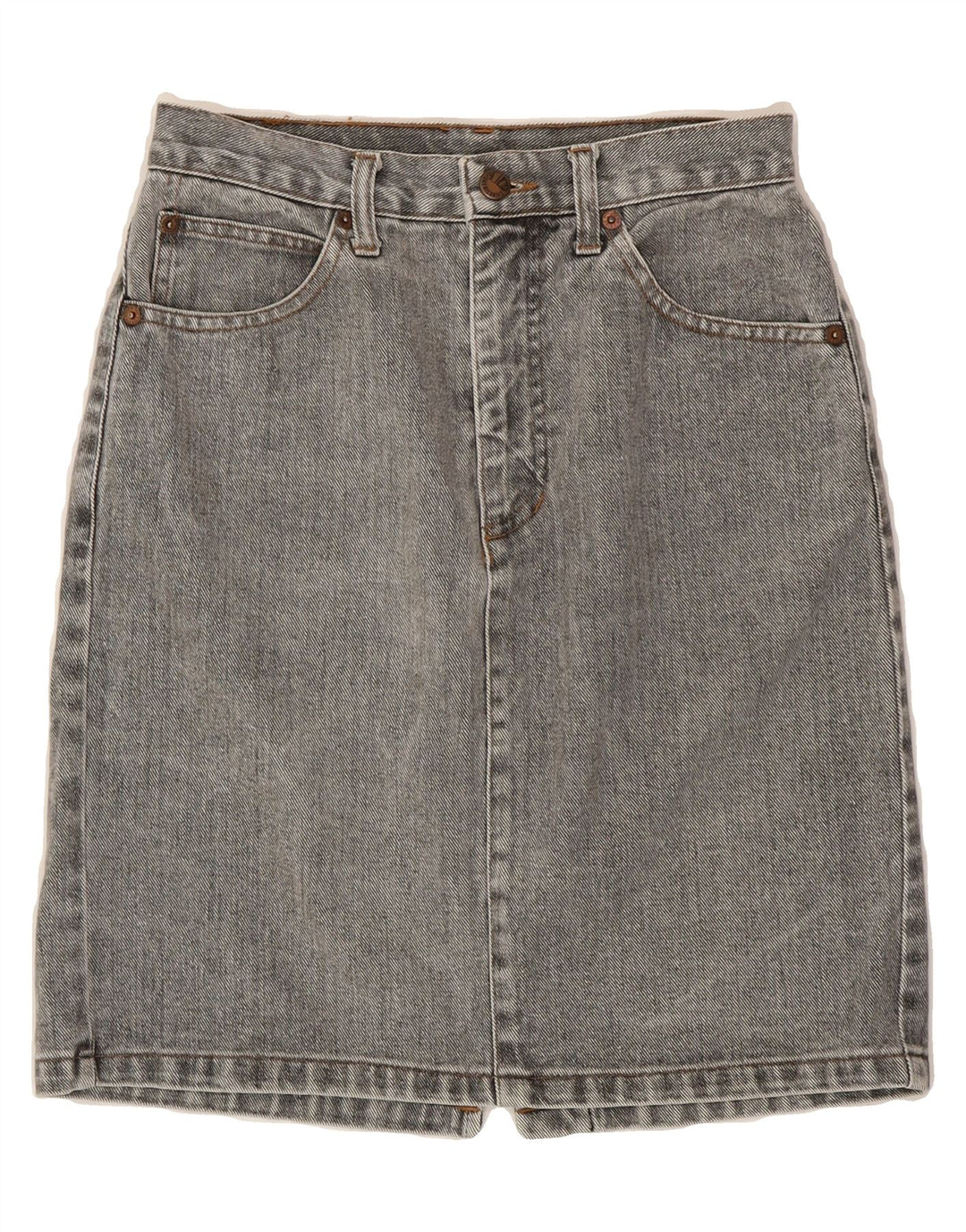 AMERICANINO Womens Denim Skirt W29 Medium Grey Cotton Vintage Americanino and Second-Hand Americanino from Messina Hembry 