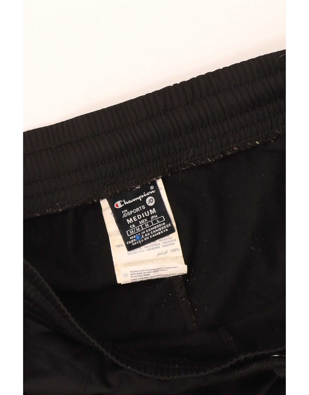 Calça de treino feminina Champion UK 14 poliéster preto médio