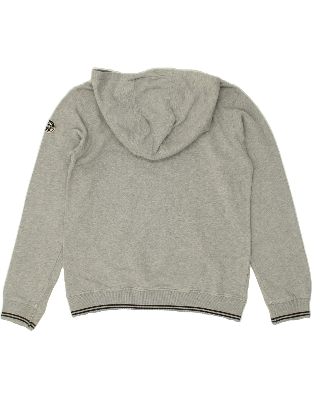 NORTH SAILS Boys Graphic Hoodie Jumper 9-10 Years Grey Cotton Vintage North Sails and Second-Hand North Sails from Messina Hembry 