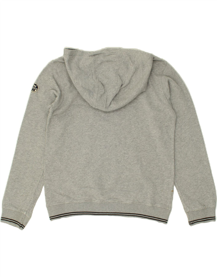 NORTH SAILS Boys Graphic Hoodie Jumper 9-10 Years Grey Cotton Vintage North Sails and Second-Hand North Sails from Messina Hembry 
