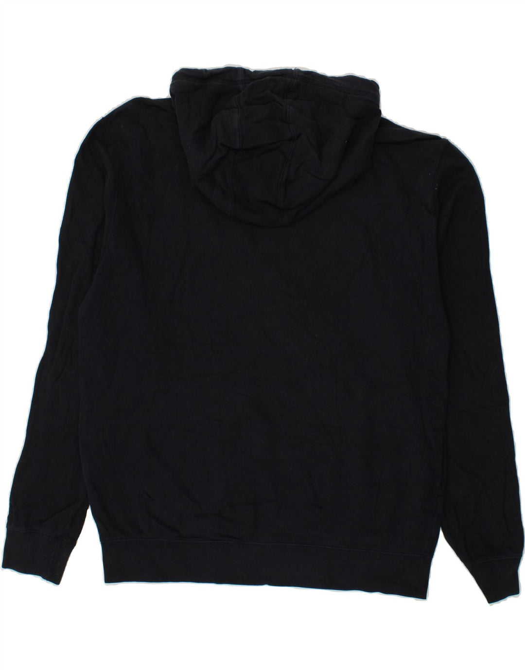 JACK WILLS Mens Graphic Hoodie Jumper Medium Navy Blue Cotton Vintage Jack Wills and Second-Hand Jack Wills from Messina Hembry 