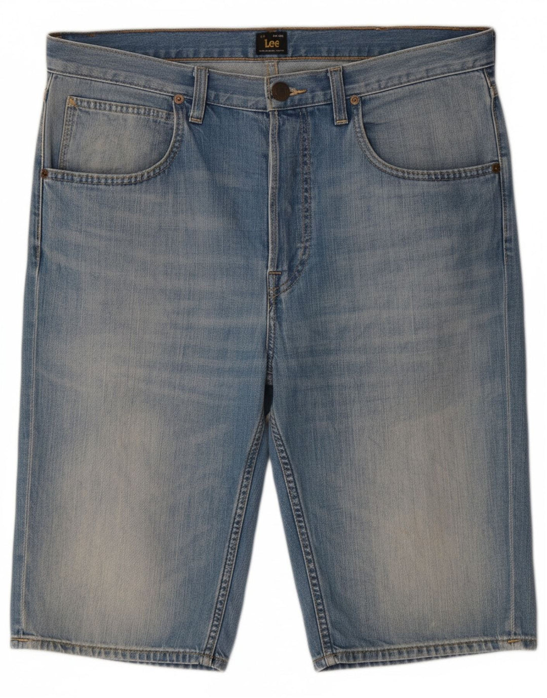 Shorts jeans masculino LEE W33 algodão azul médio