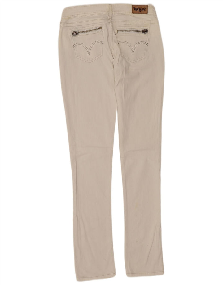 Jeans femininos Levi's Slim W29 L34 algodão branco