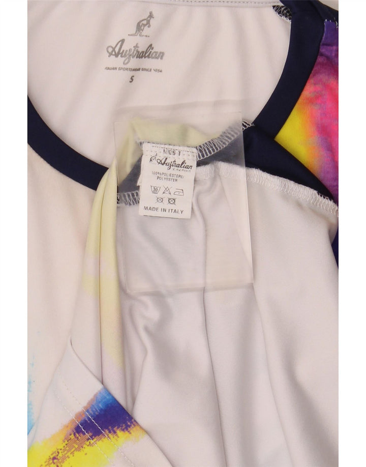 Camiseta masculina AUSTRALIAN L'ALPINA pequena multicolorida tie-dye poliéster